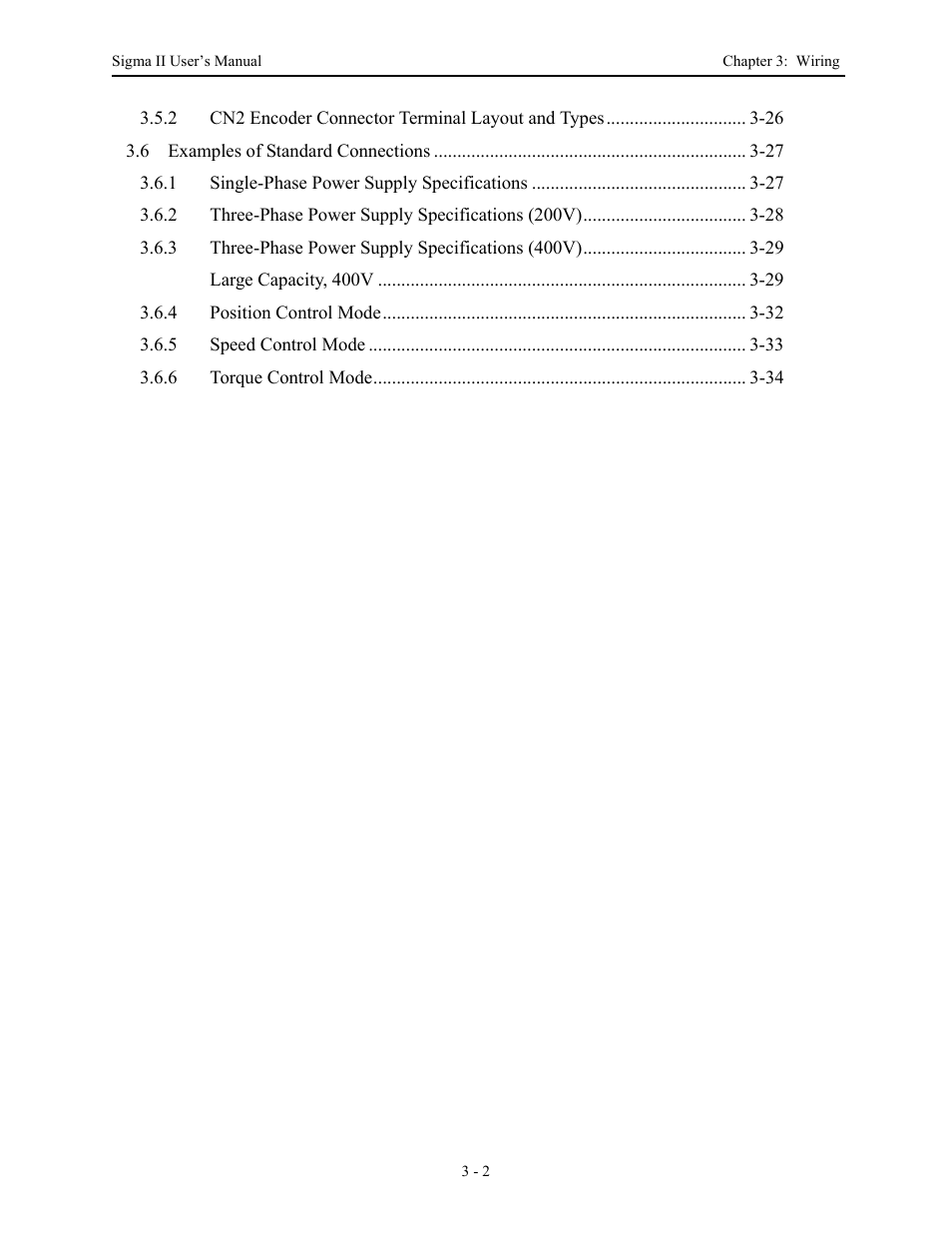 Yaskawa Sigma II Series Servo System User Manual | Page 40 / 492