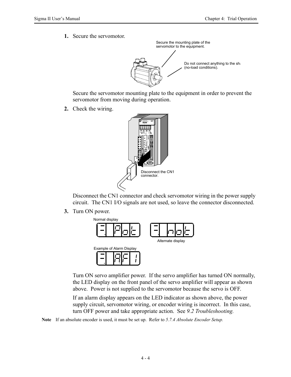 Yaskawa Sigma II Series Servo System User Manual | Page 76 / 492