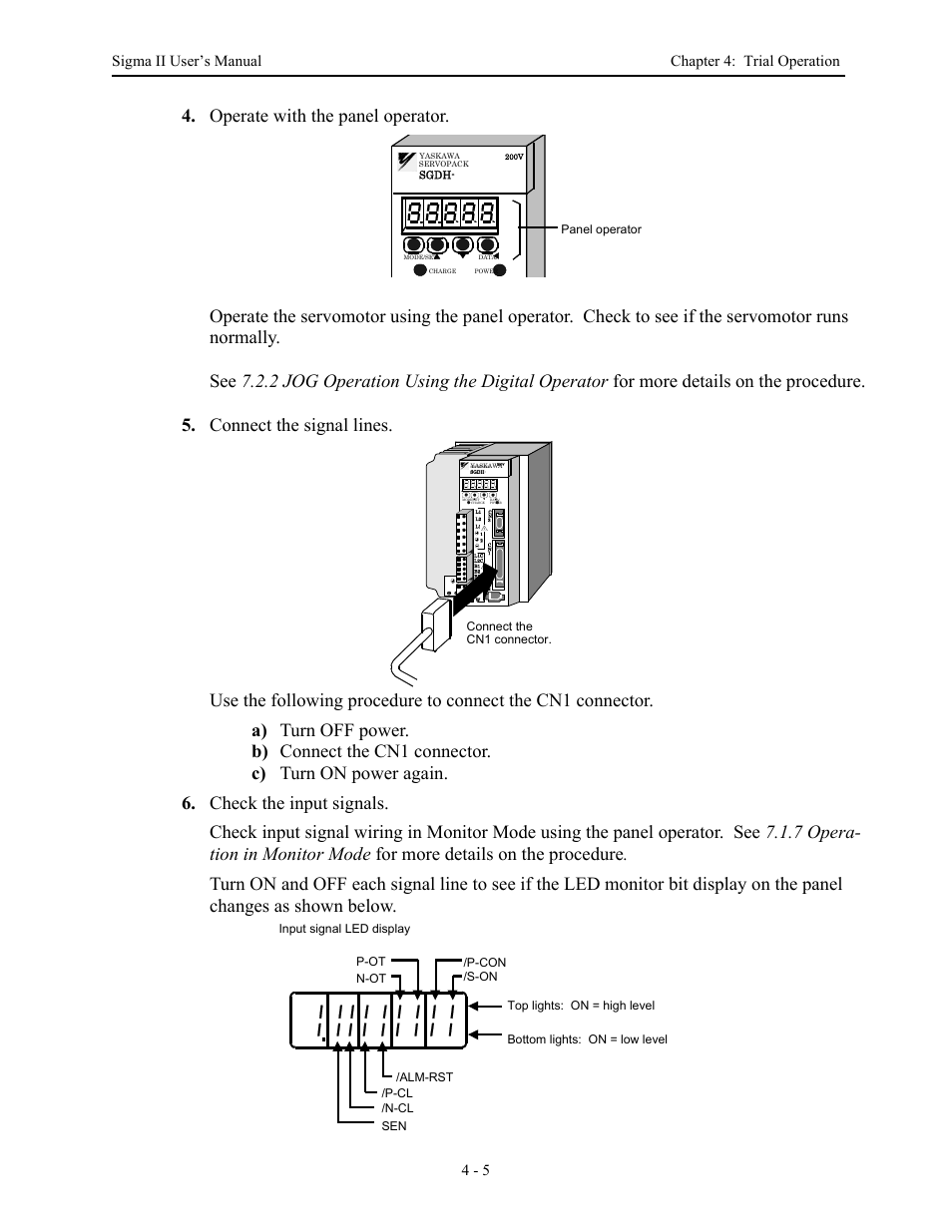 Yaskawa Sigma II Series Servo System User Manual | Page 77 / 492