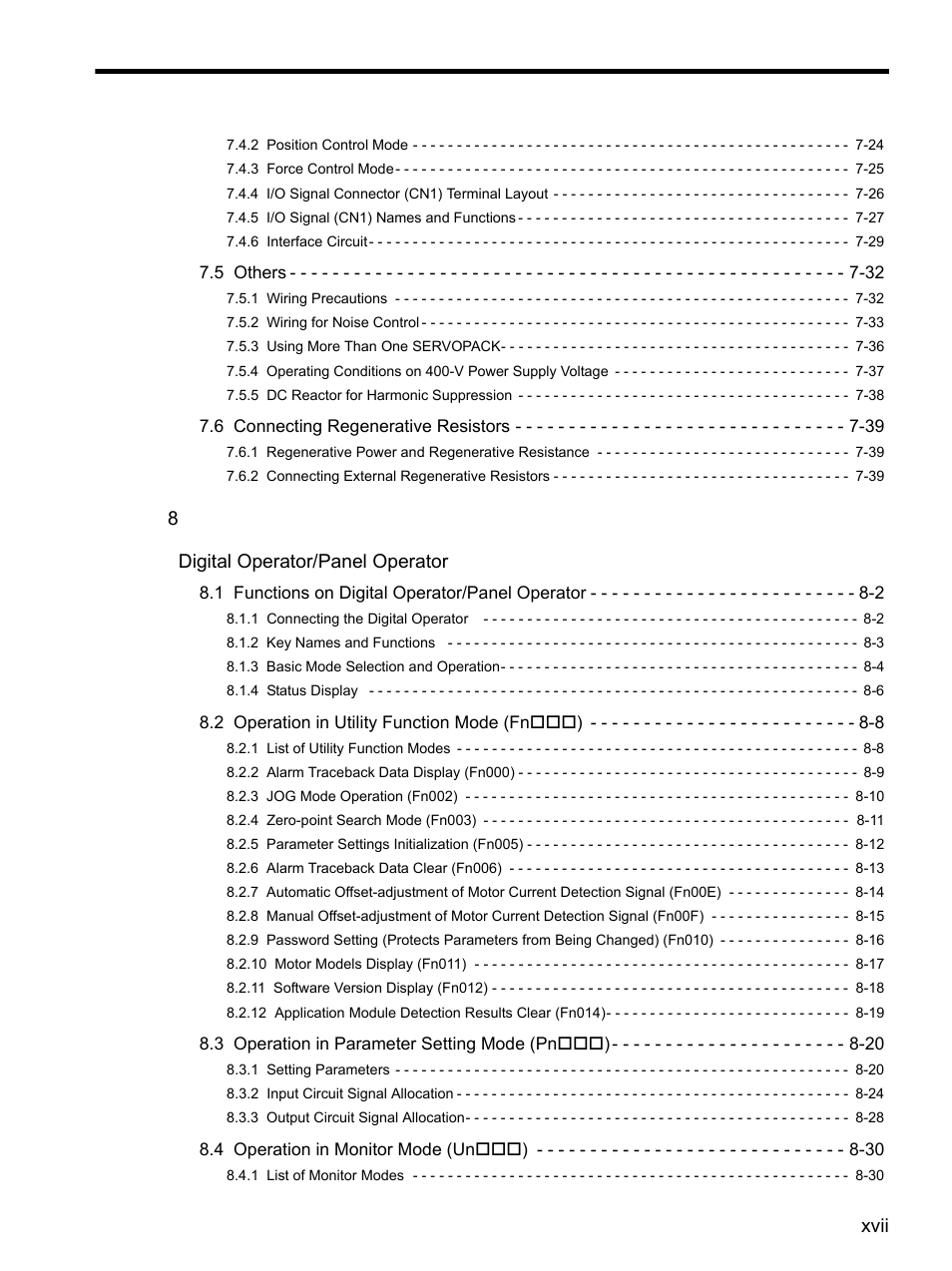 Yaskawa SGDH Linear Sigma Series User Manual | Page 17 / 425