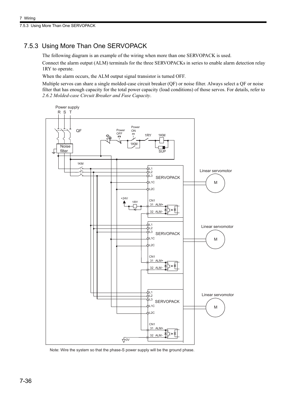 3 using more than one servopack, 3 using more than one servopack -36 | Yaskawa SGDH Linear Sigma Series User Manual | Page 200 / 425