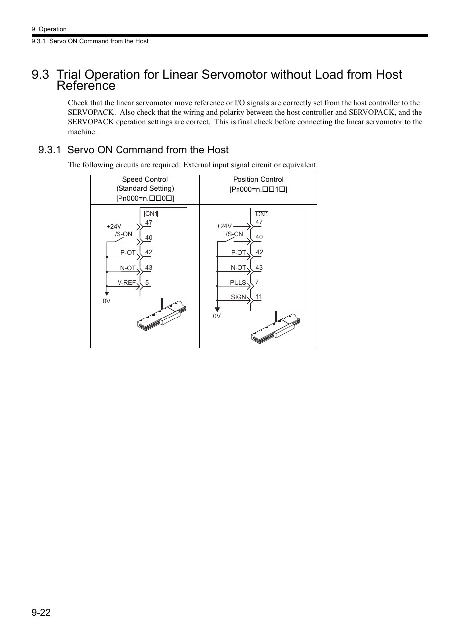 1 servo on command from the host, Reference -22, 1 servo on command from the host -22 | Yaskawa SGDH Linear Sigma Series User Manual | Page 266 / 425