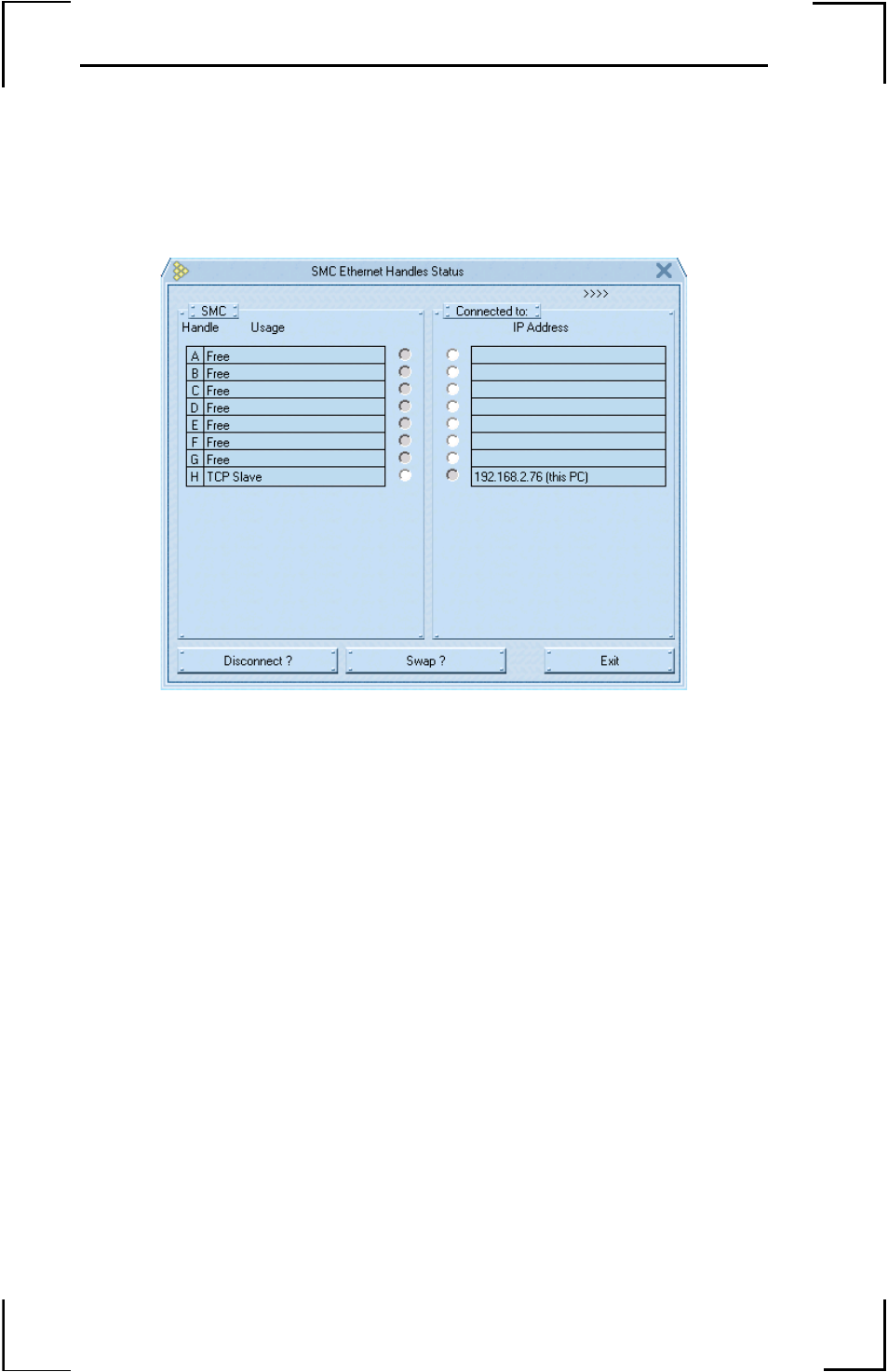 Ethernet status, Figure 14: ethernet status window | Yaskawa YTerm User Manual | Page 26 / 56