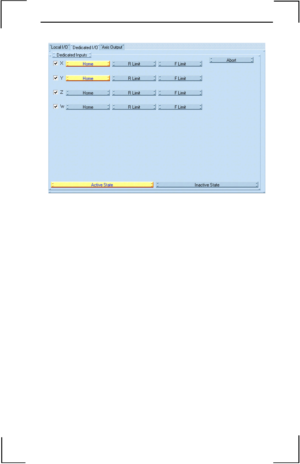 Dedicated i/o, Figure 33: dedicated io monitoring screen | Yaskawa YTerm User Manual | Page 47 / 56