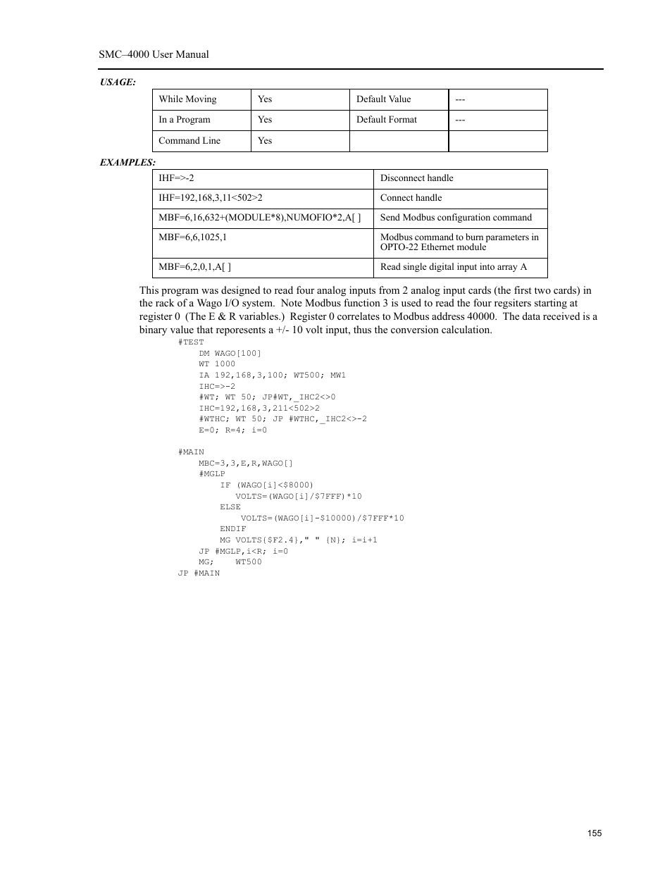 Yaskawa SMC–4000 User Manual | Page 165 / 385