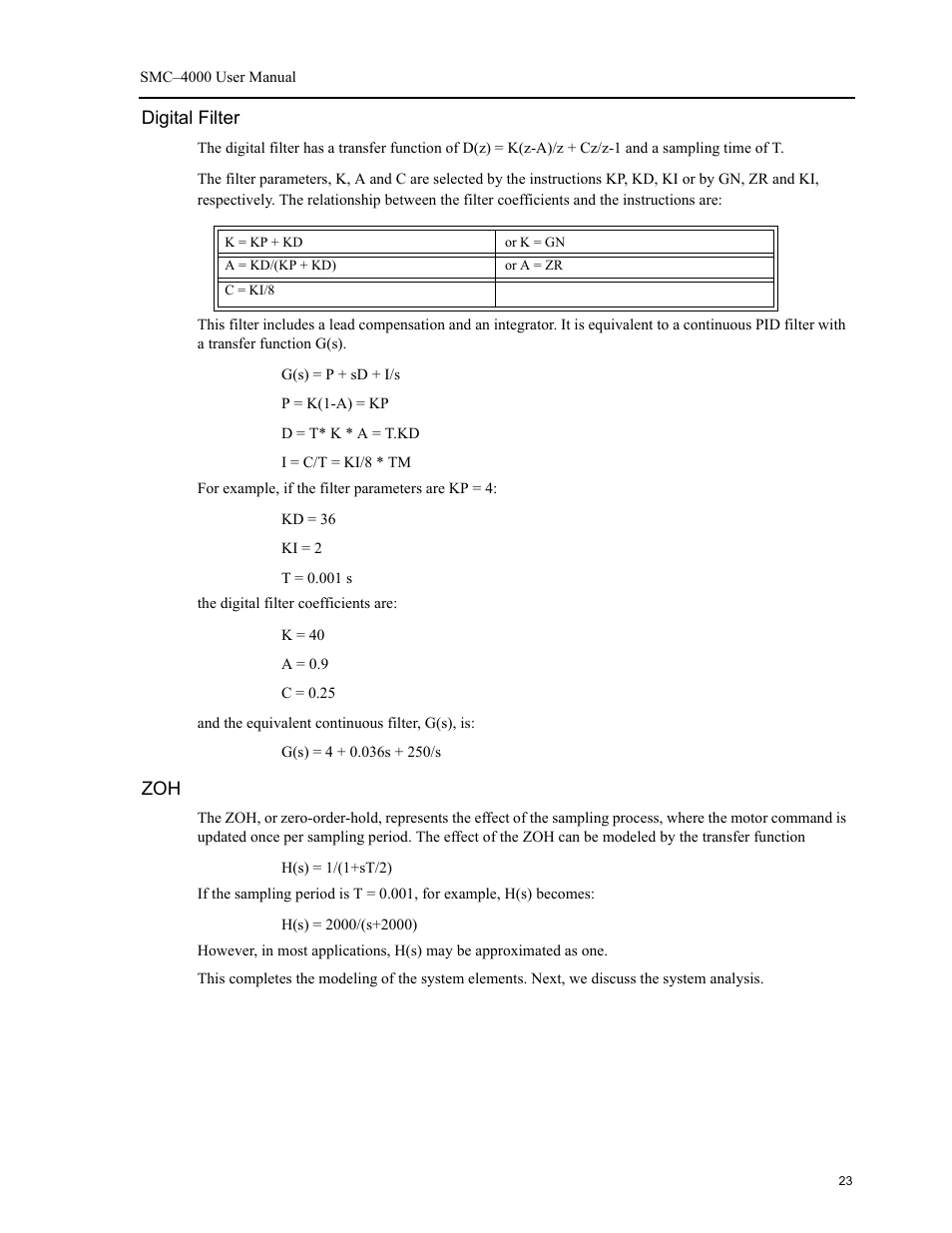 Digital filter | Yaskawa SMC–4000 User Manual | Page 33 / 385