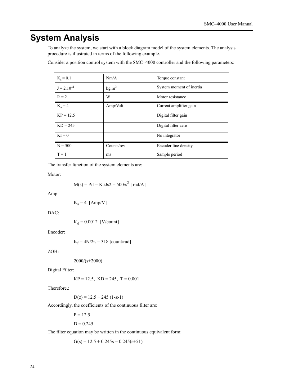 System analysis | Yaskawa SMC–4000 User Manual | Page 34 / 385