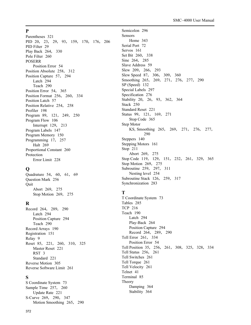 Yaskawa SMC–4000 User Manual | Page 382 / 385