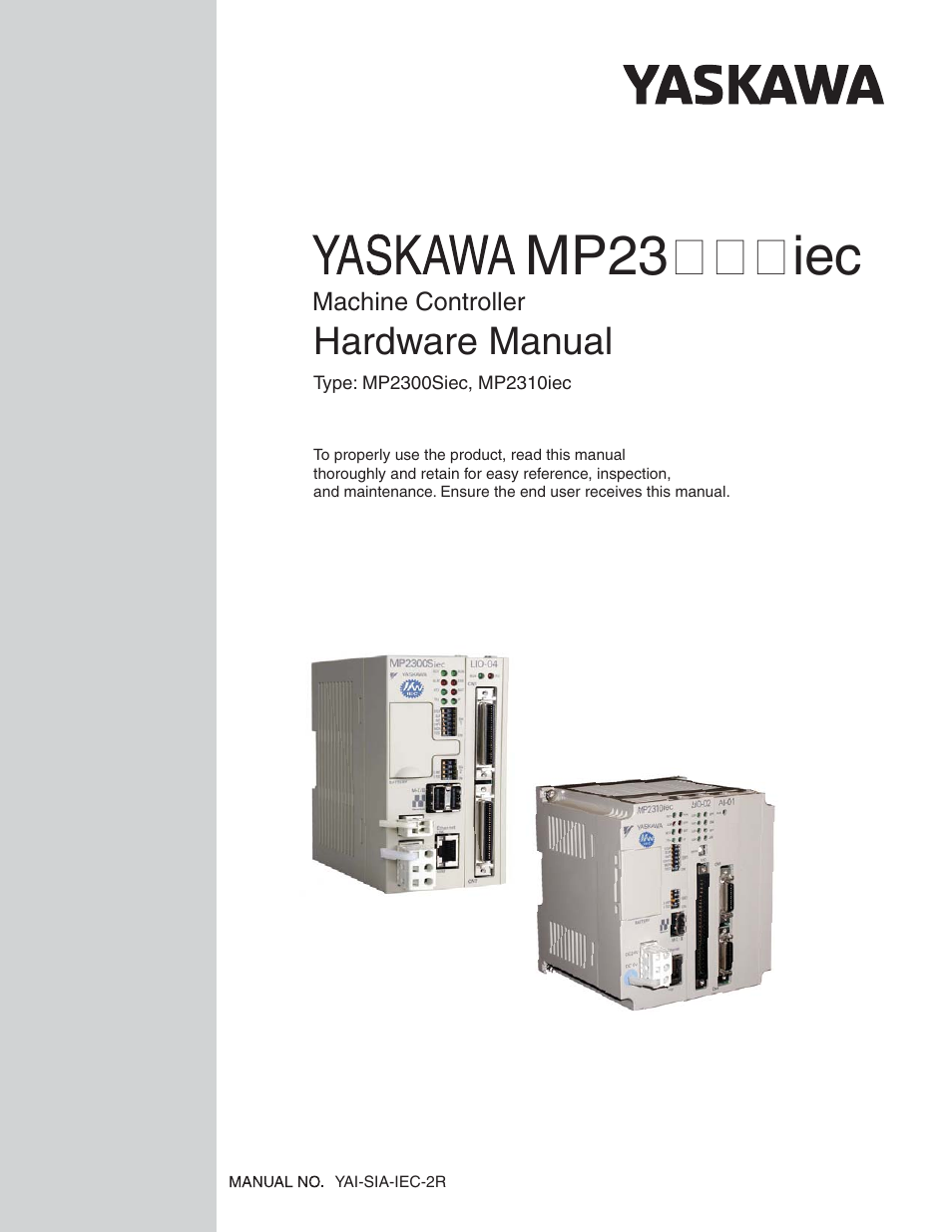Yaskawa MP2000iec User Manual | 102 pages
