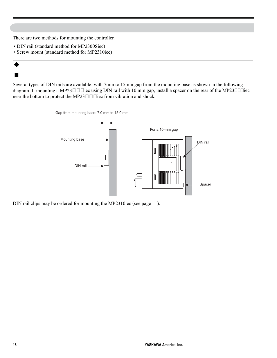 5mounting | Yaskawa MP2000iec User Manual | Page 18 / 102