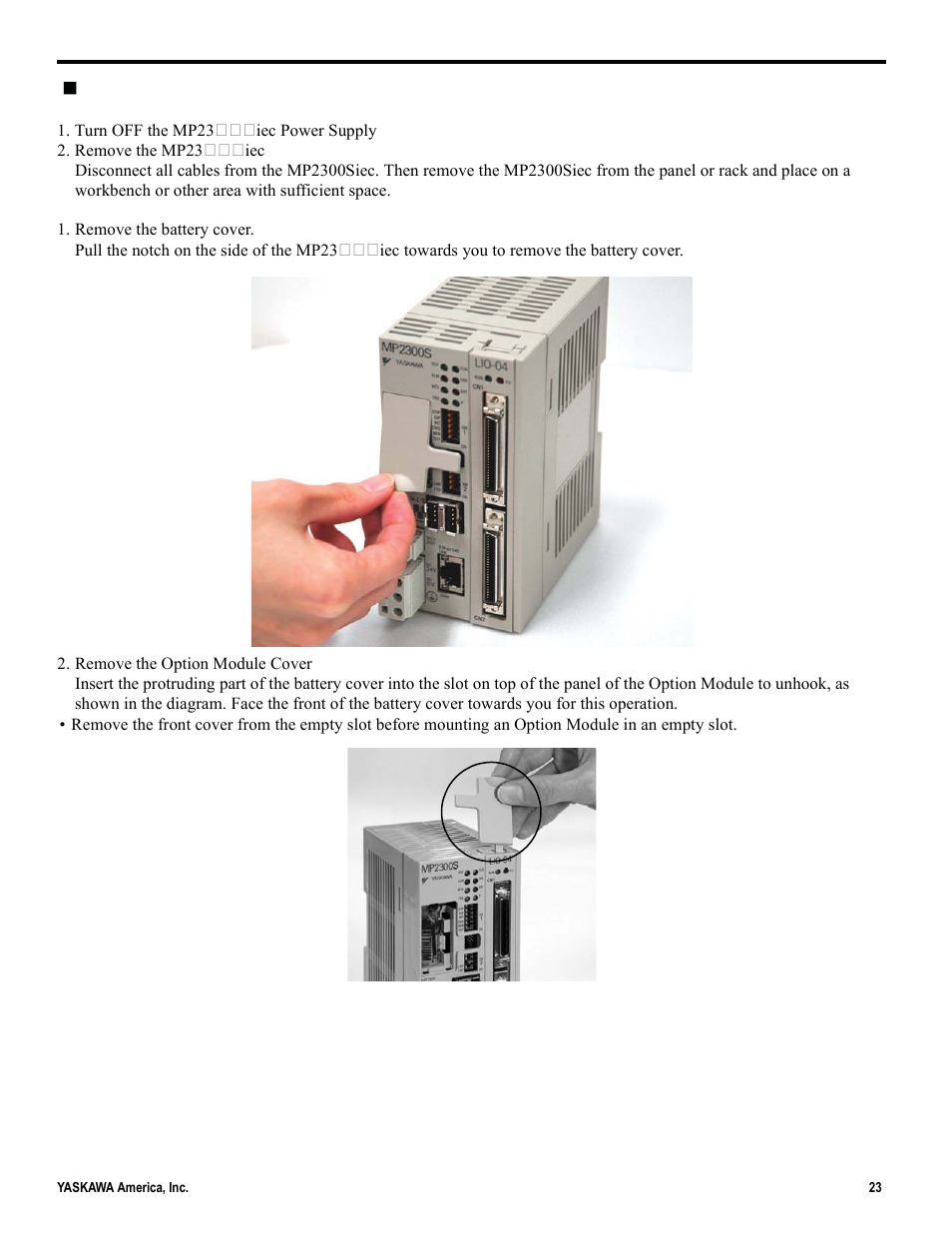 Yaskawa MP2000iec User Manual | Page 23 / 102