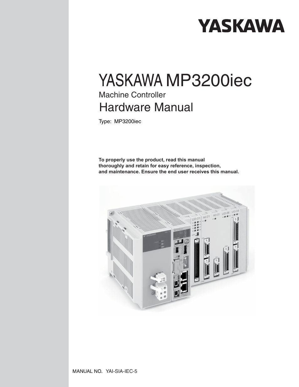 Yaskawa MP3200iec User Manual | 96 pages