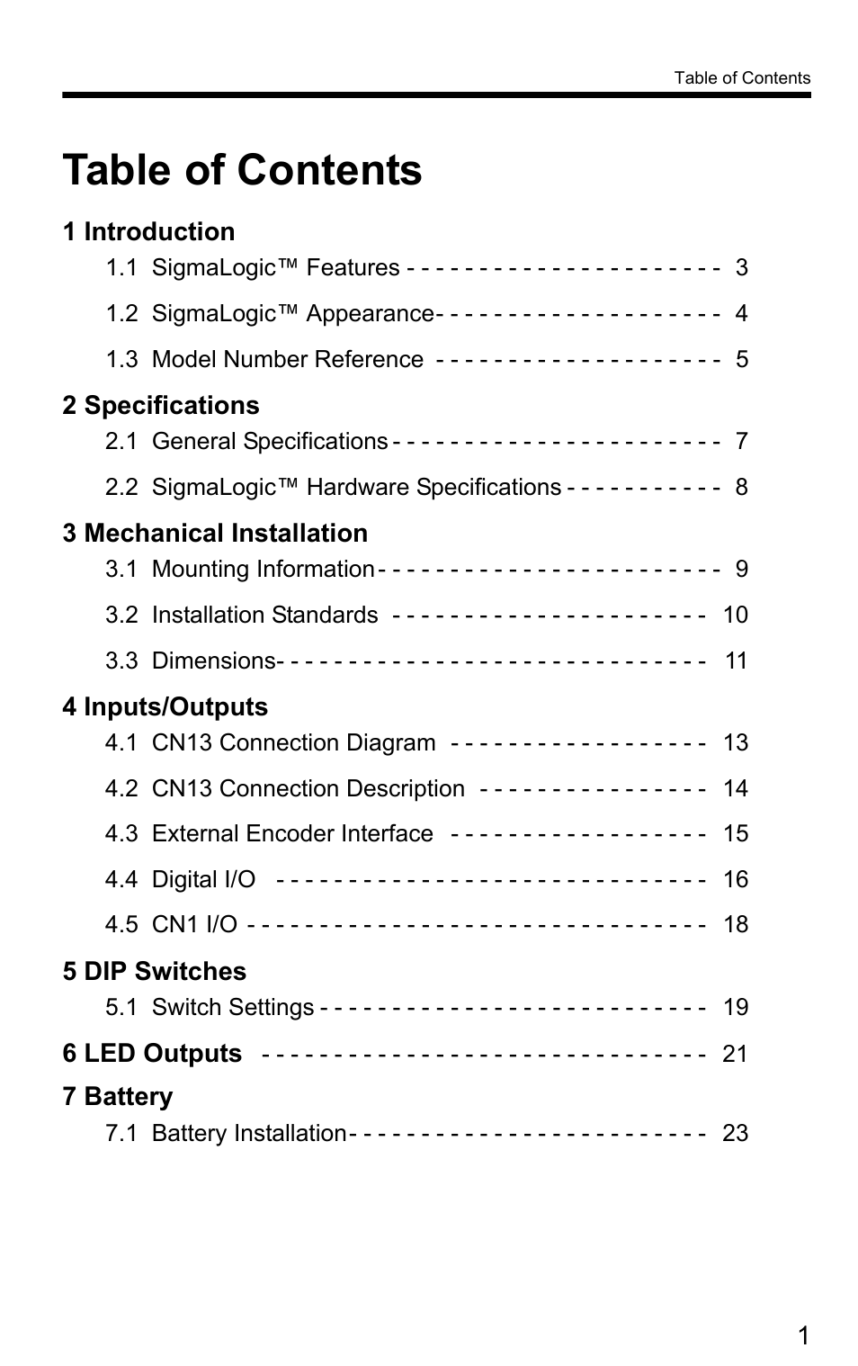 Yaskawa SigmaLogic User Manual | Page 3 / 48