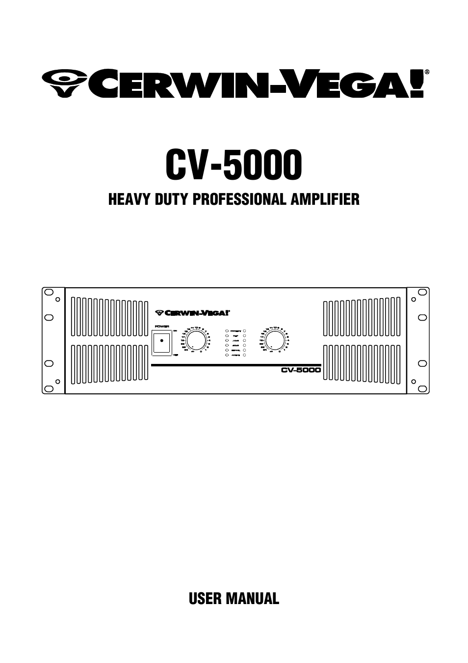 Cerwin-Vega CV-5000 User Manual | 19 pages