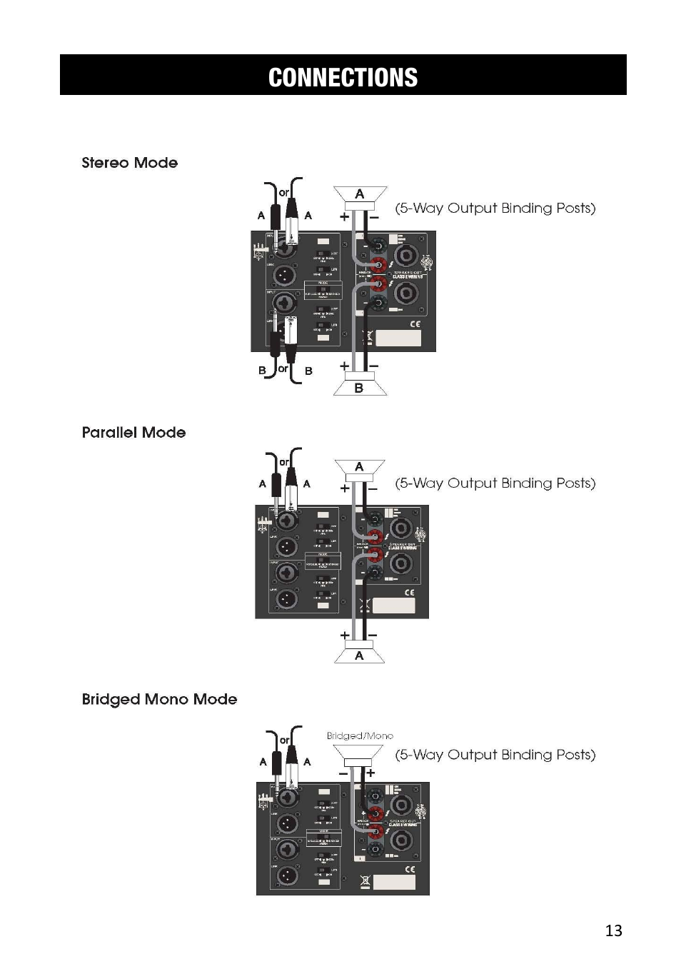 Connections | Cerwin-Vega CV-5000 User Manual | Page 13 / 19