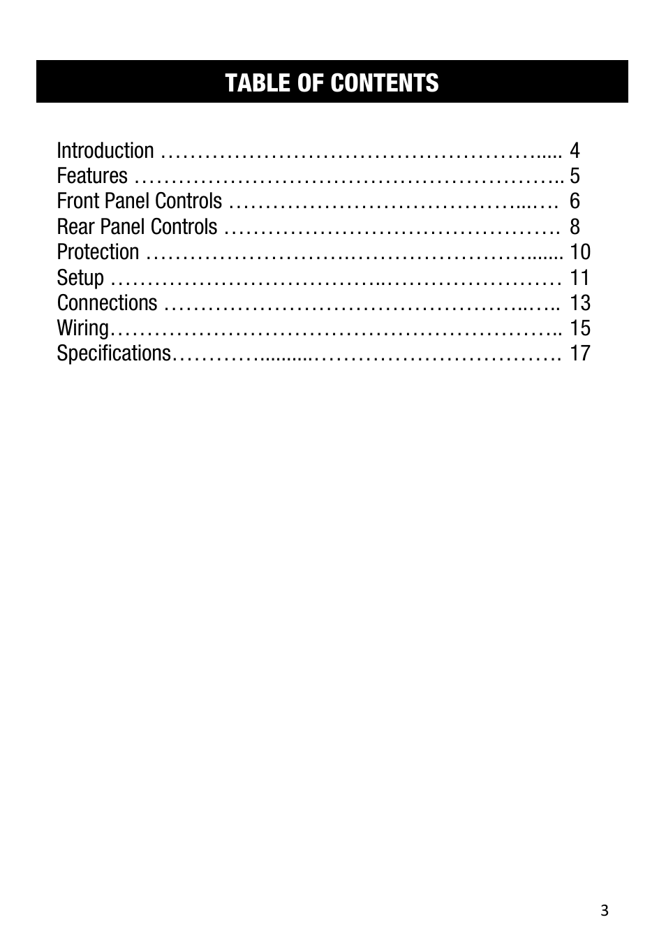 Cerwin-Vega CV-5000 User Manual | Page 3 / 19