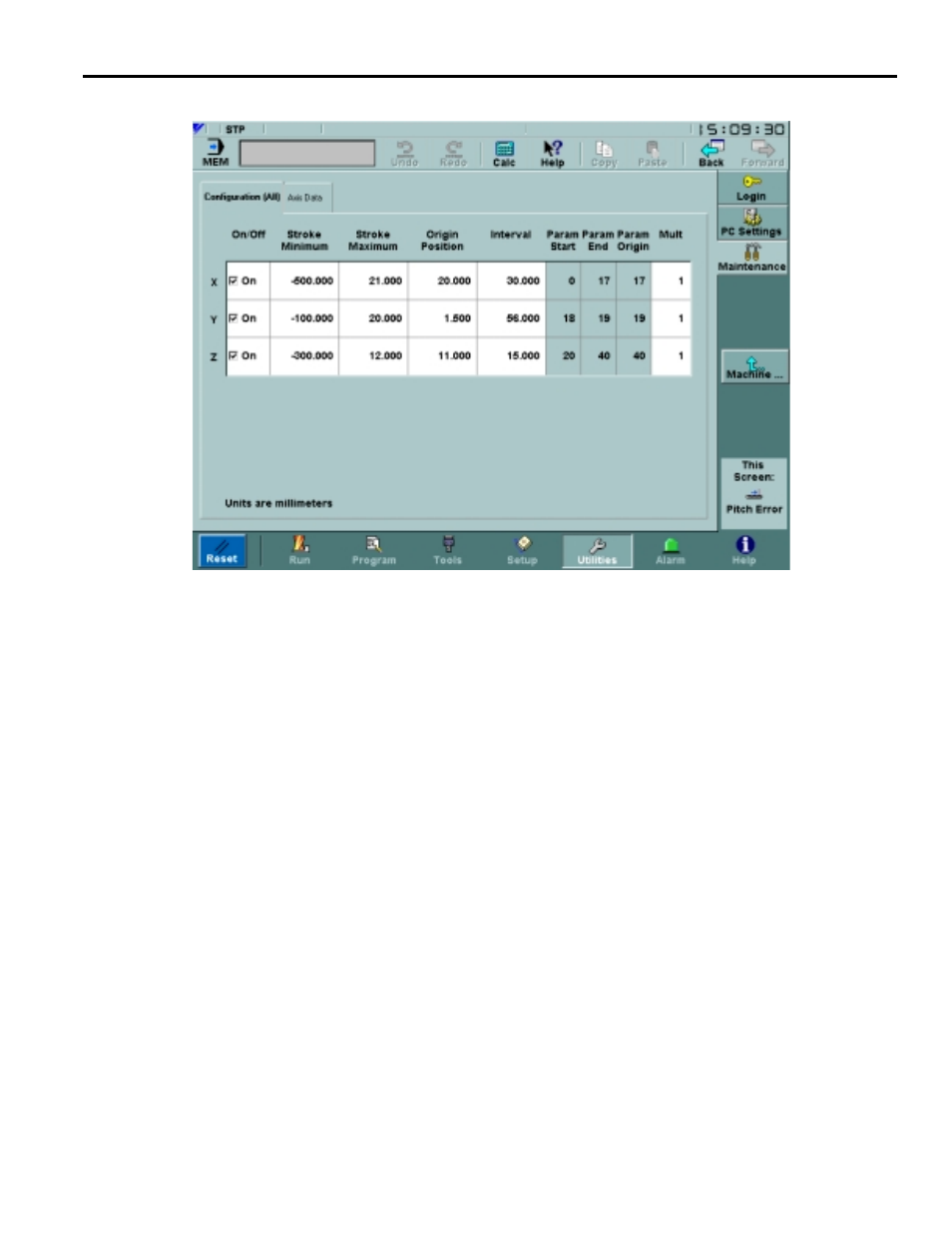 10 pitch error screen, 10 pitch error screen -80 | Yaskawa Yasnac PC NC User Manual | Page 130 / 389