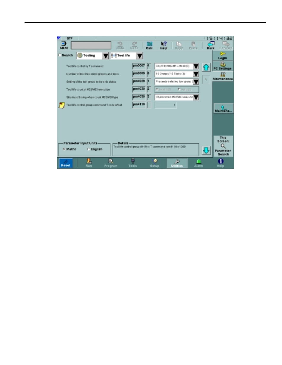 13 parameter search screen, 13 parameter search screen -84 | Yaskawa Yasnac PC NC User Manual | Page 134 / 389