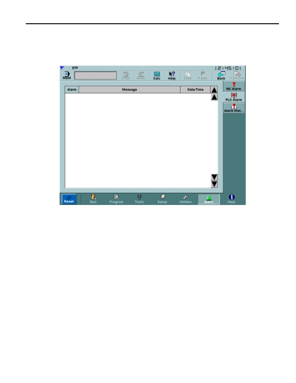 2 plc alarm screen, Plc alarm screen -101 | Yaskawa Yasnac PC NC User Manual | Page 151 / 389