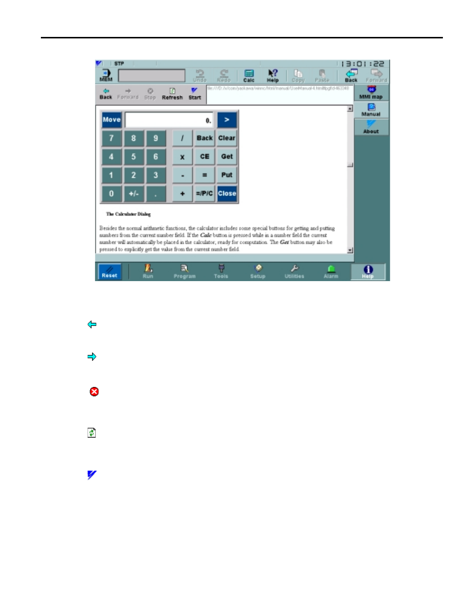 2 manual screen, Manual screen -105 | Yaskawa Yasnac PC NC User Manual | Page 155 / 389