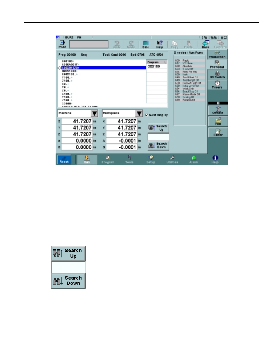 2 proveout screen, Proveout screen -27 | Yaskawa Yasnac PC NC User Manual | Page 79 / 389