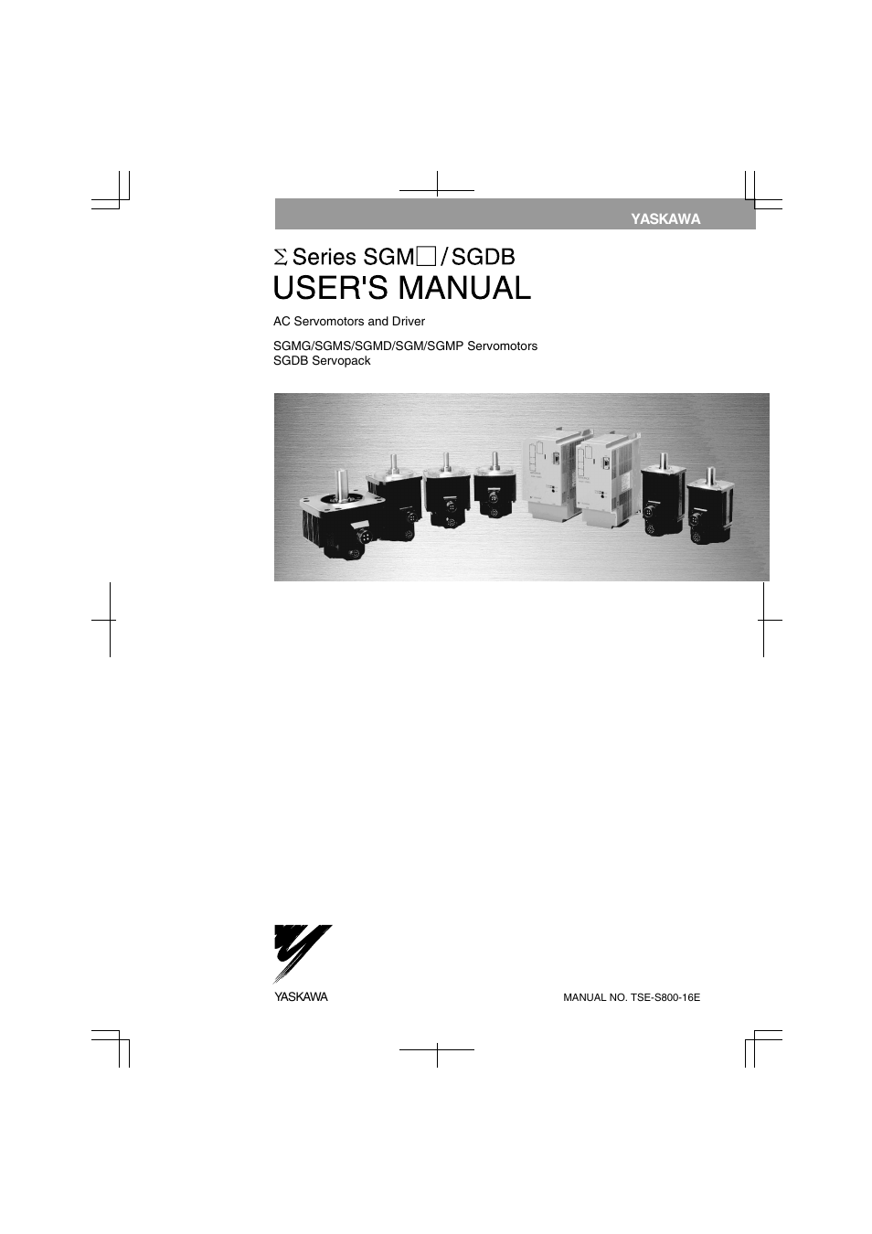 Yaskawa SGDB User Manual | 585 pages