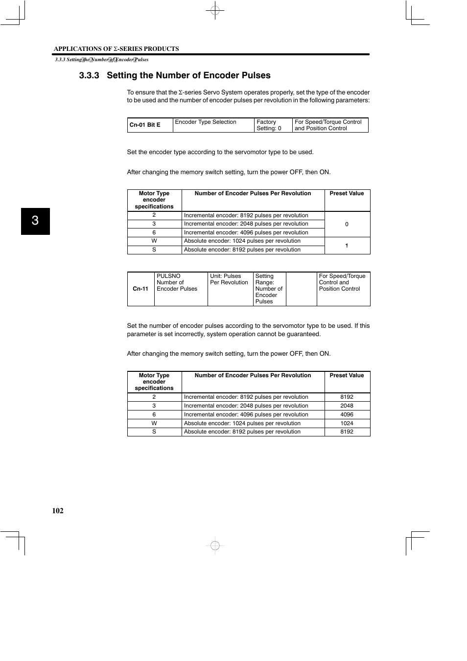 3 setting the number of encoder pulses | Yaskawa SGDB User Manual | Page 114 / 585