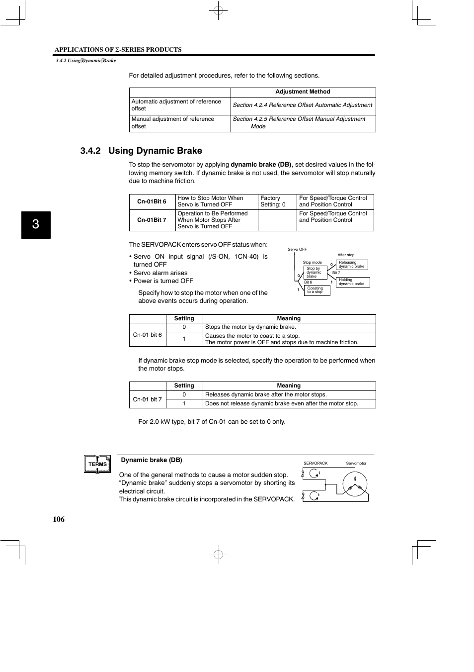 2 using dynamic brake | Yaskawa SGDB User Manual | Page 118 / 585