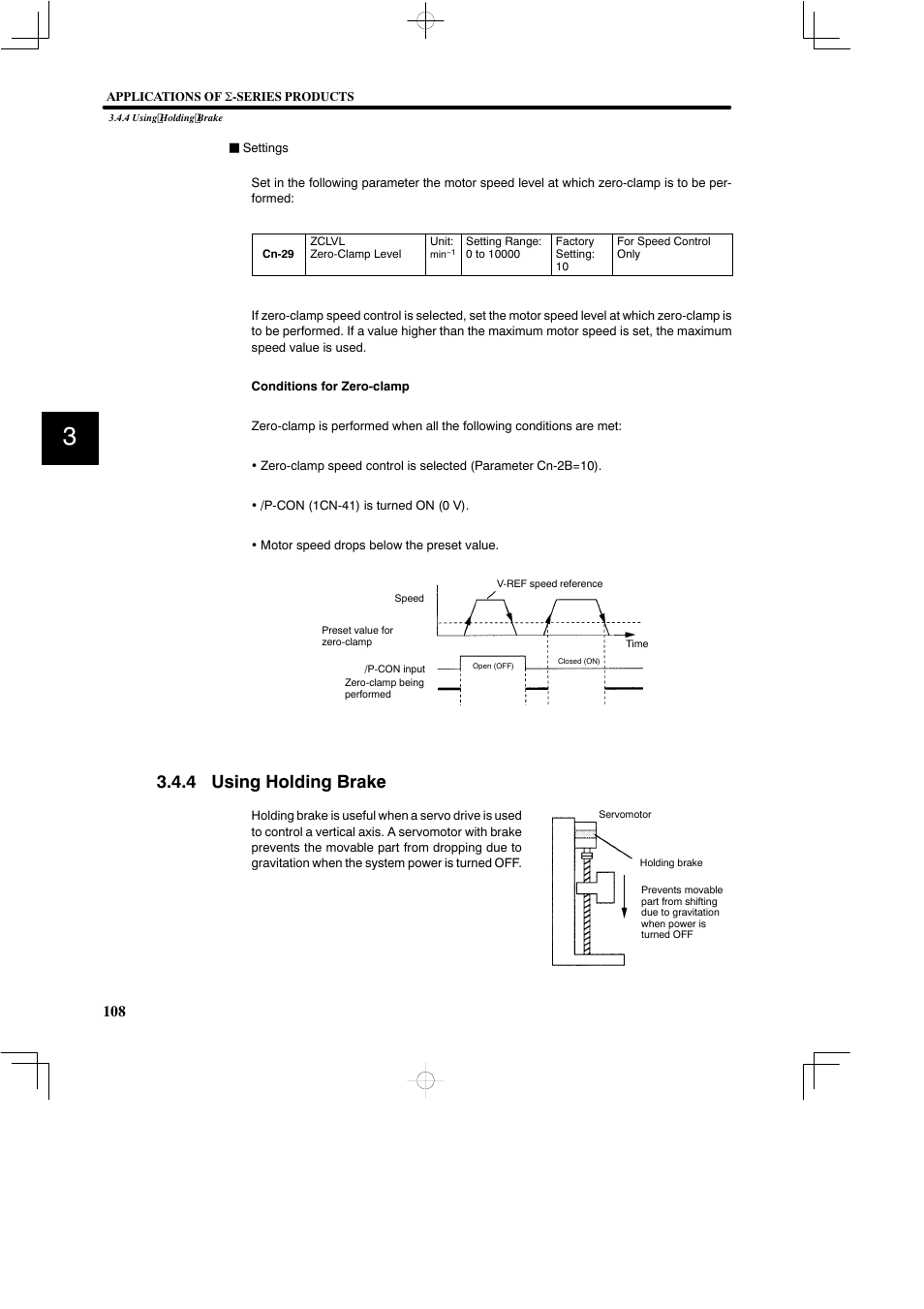 4 using holding brake | Yaskawa SGDB User Manual | Page 120 / 585