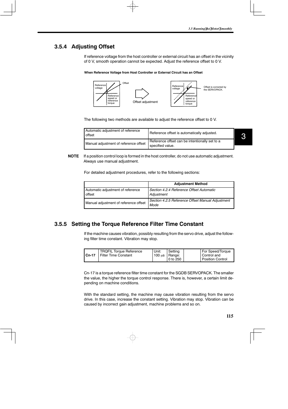 4 adjusting offset | Yaskawa SGDB User Manual | Page 127 / 585