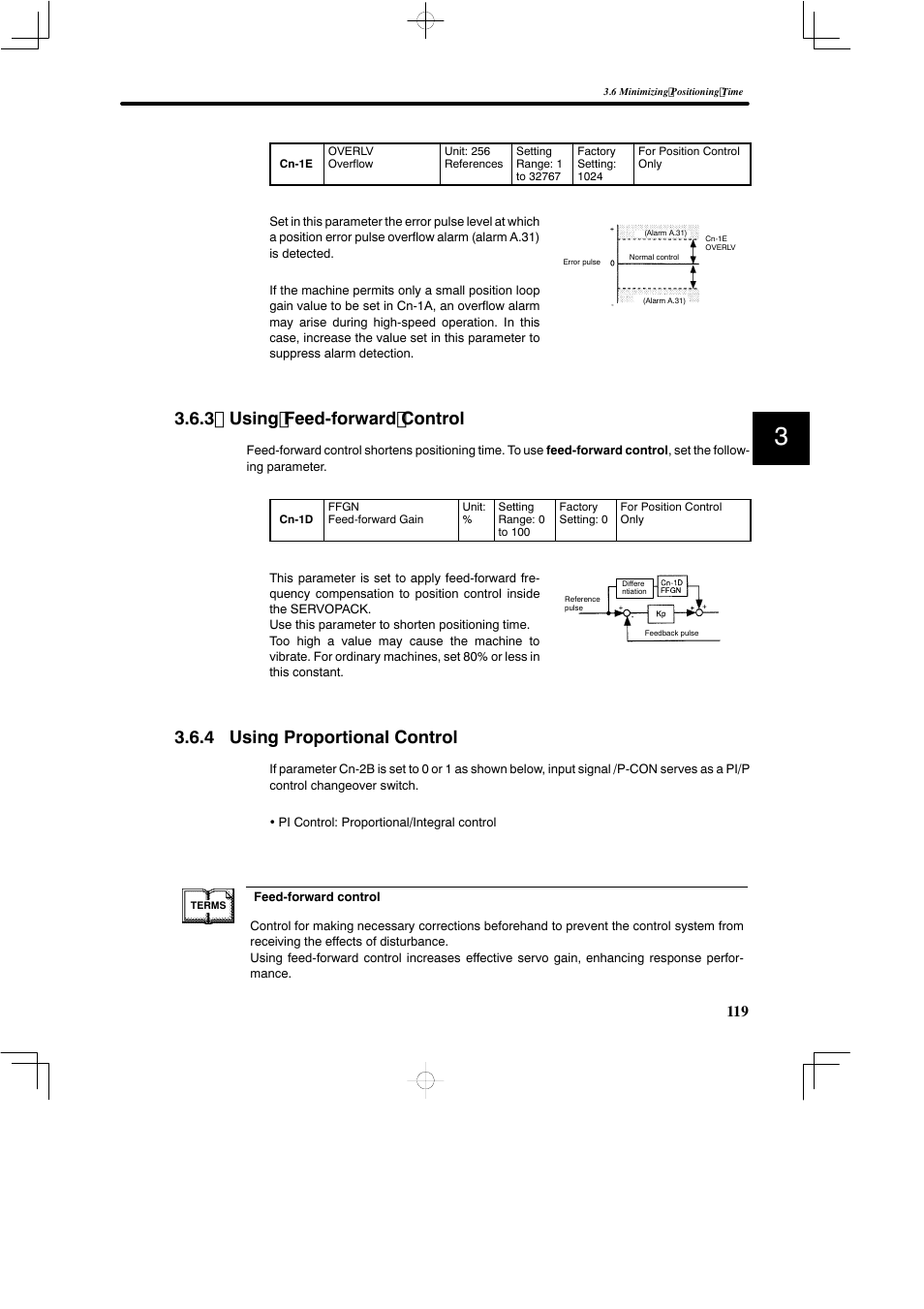 3 using feed-forward control, 4 using proportional control | Yaskawa SGDB User Manual | Page 131 / 585