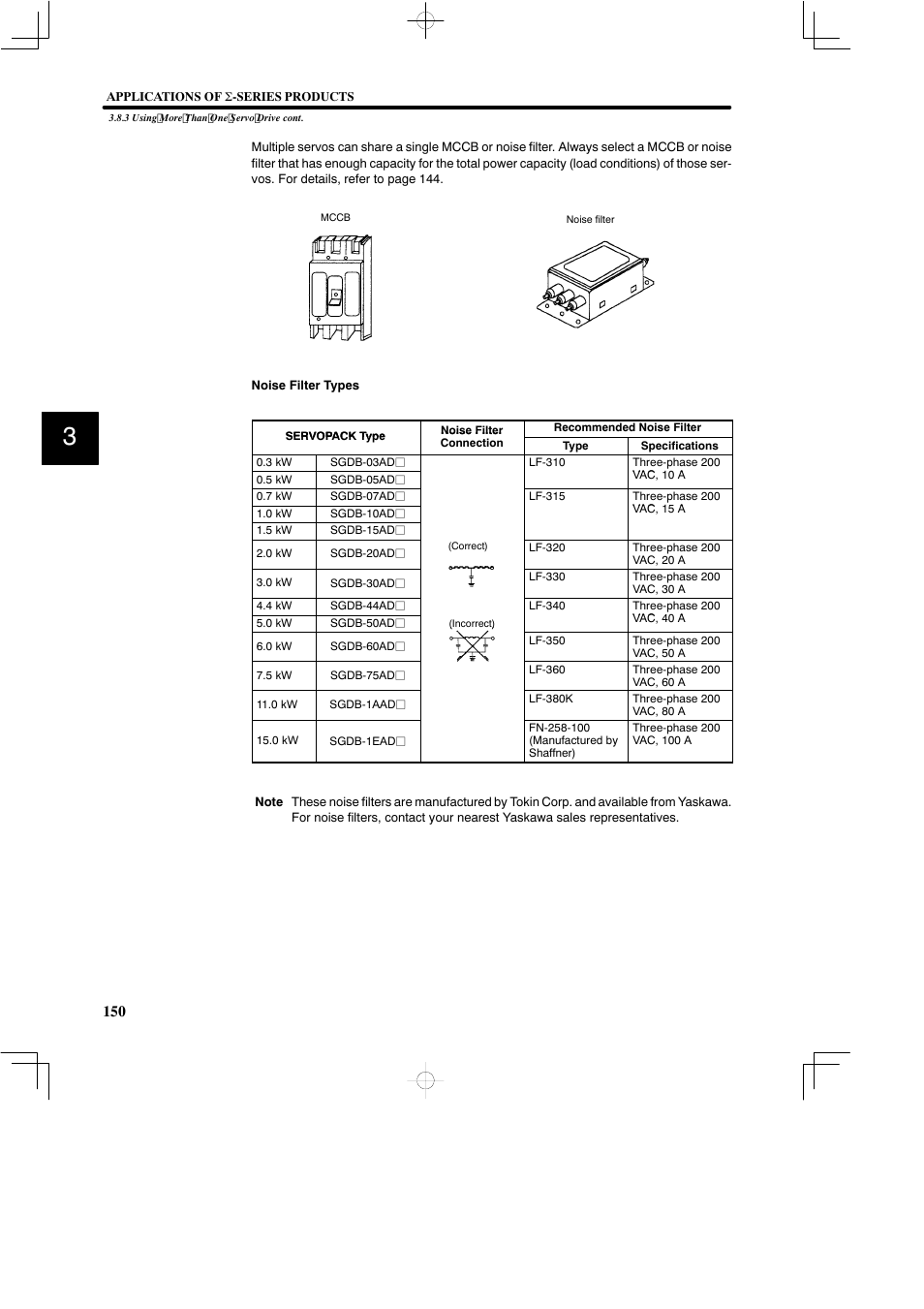 Yaskawa SGDB User Manual | Page 162 / 585