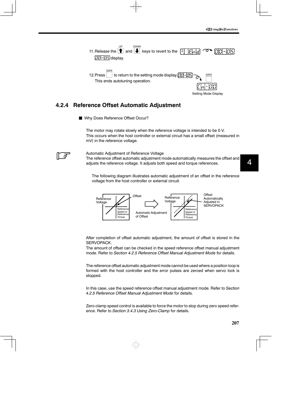 4 reference offset automatic adjustment | Yaskawa SGDB User Manual | Page 218 / 585