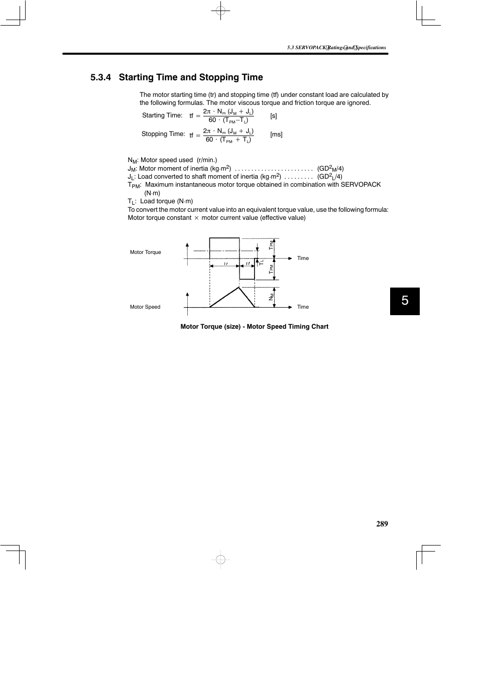 4 starting time and stopping time | Yaskawa SGDB User Manual | Page 299 / 585