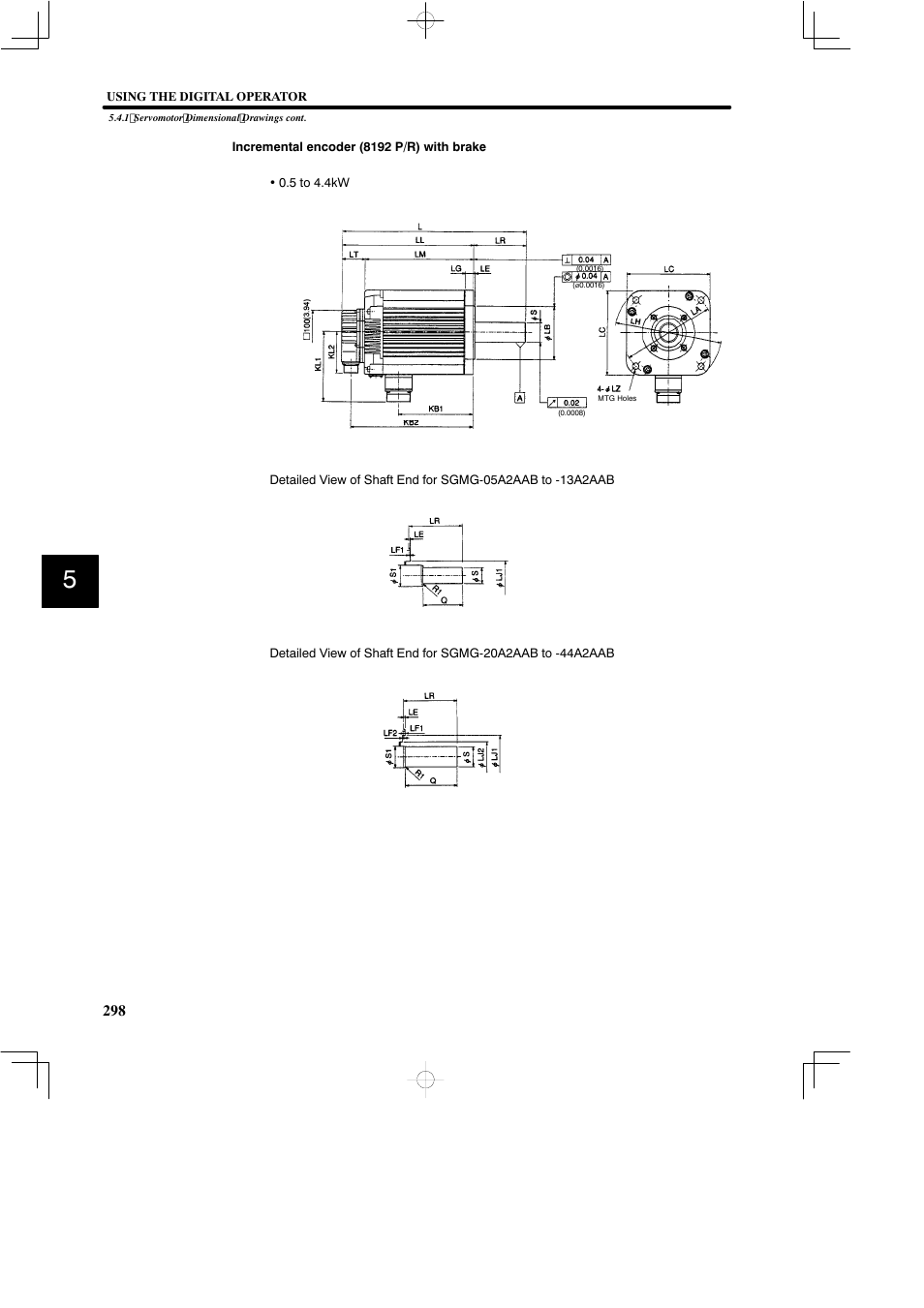 Yaskawa SGDB User Manual | Page 308 / 585