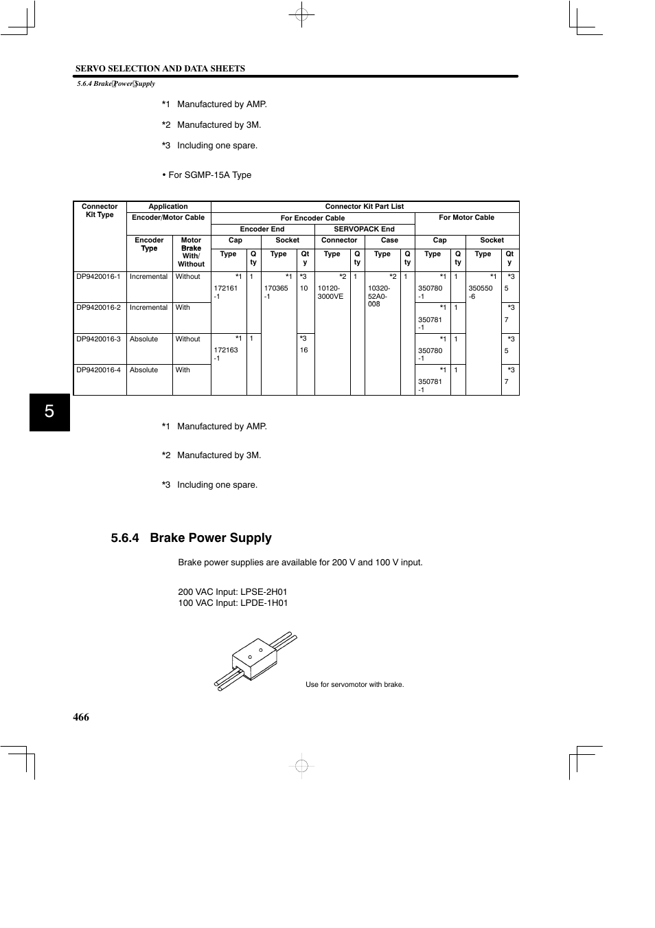 4 brake power supply | Yaskawa SGDB User Manual | Page 476 / 585