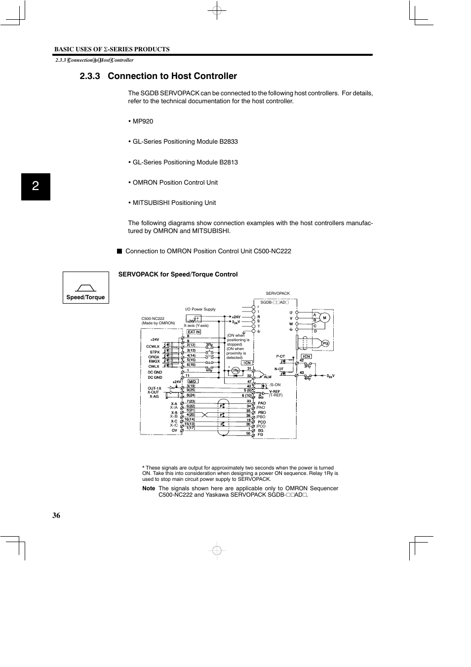 3 connection to host controller | Yaskawa SGDB User Manual | Page 48 / 585