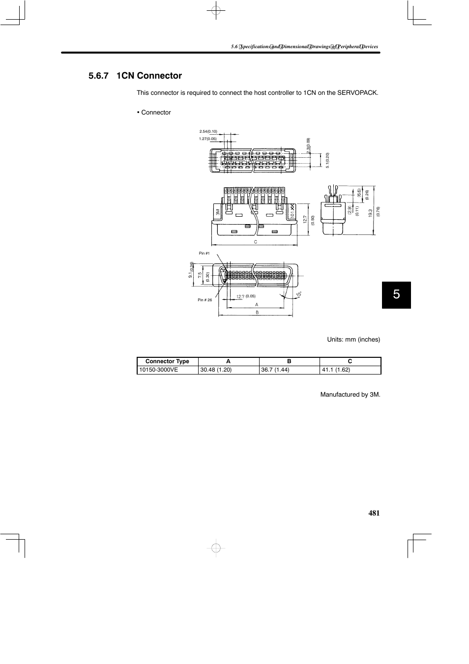 7 1cn connector | Yaskawa SGDB User Manual | Page 491 / 585
