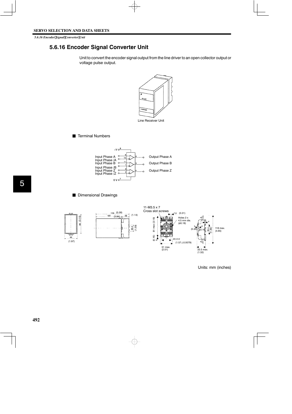 16 encoder signal converter unit | Yaskawa SGDB User Manual | Page 502 / 585