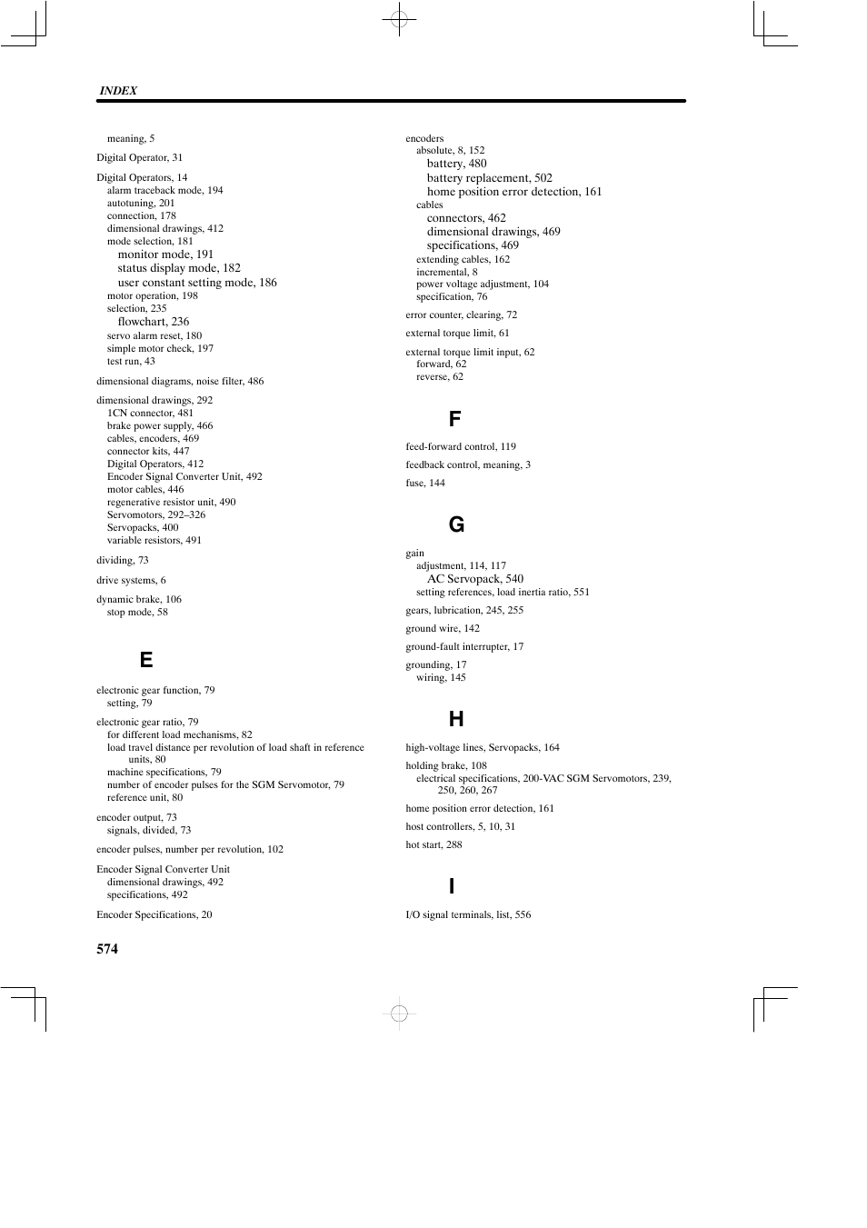 Yaskawa SGDB User Manual | Page 580 / 585