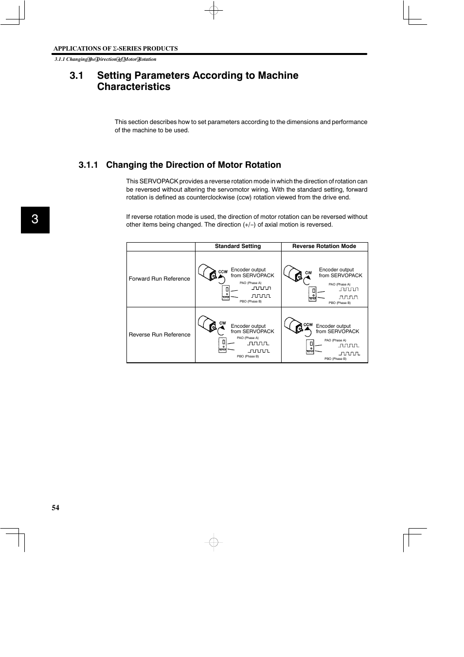 1 changing the direction of motor rotation | Yaskawa SGDB User Manual | Page 66 / 585