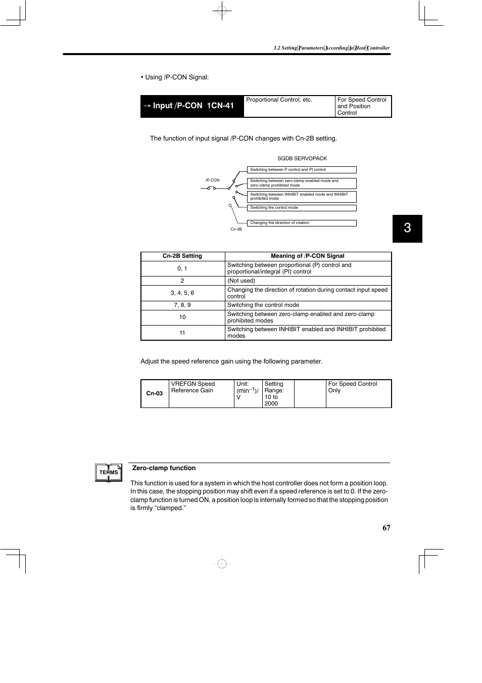 Input /p-con 1cn-41 | Yaskawa SGDB User Manual | Page 79 / 585