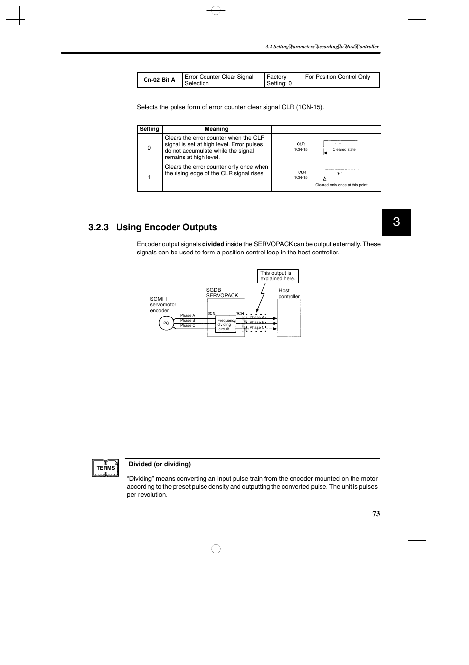 3 using encoder outputs | Yaskawa SGDB User Manual | Page 85 / 585