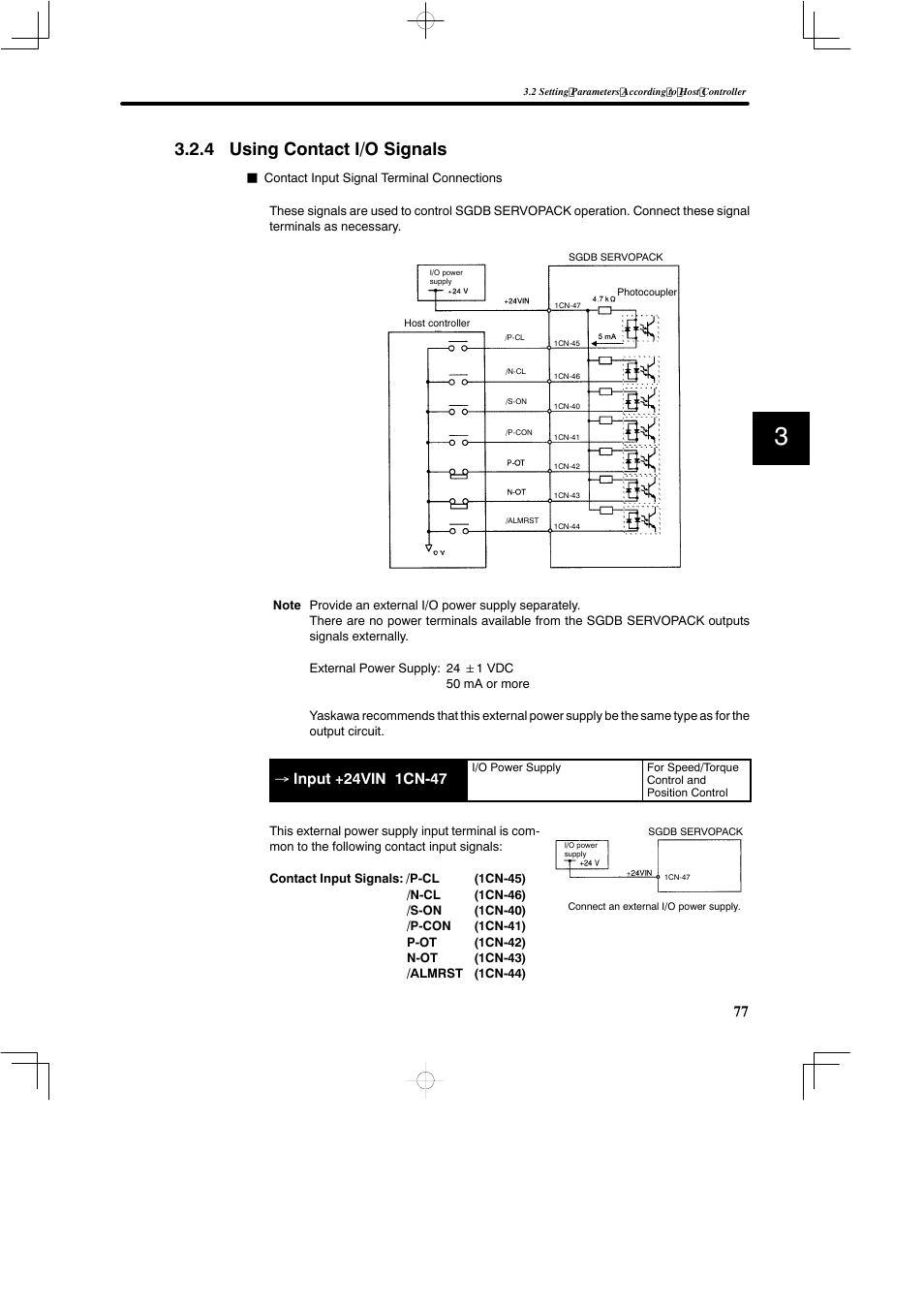 4 using contact i/o signals | Yaskawa SGDB User Manual | Page 89 / 585