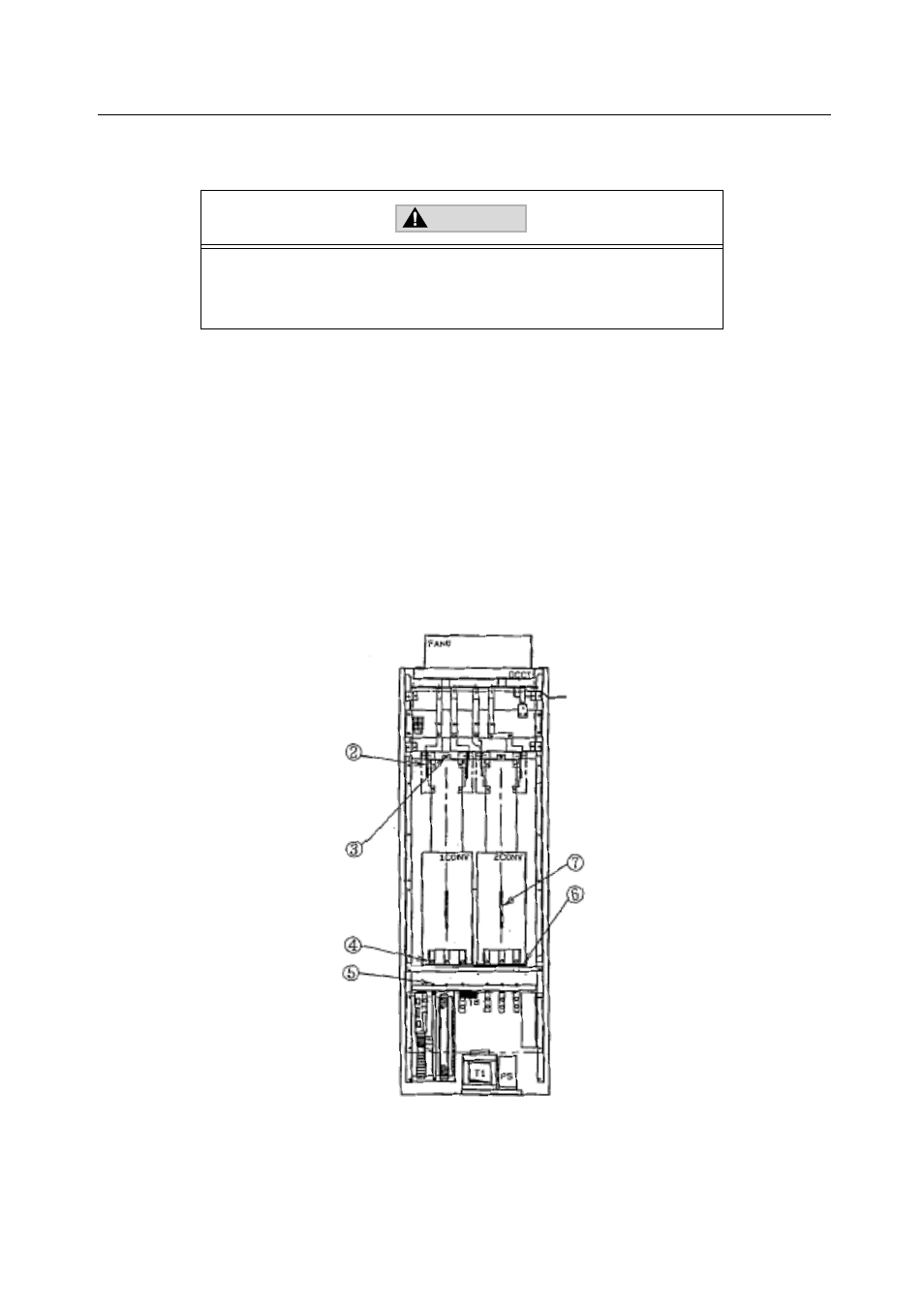 3 module installation/removal, 1 module removal, Figure 6.1 | Module installation/removal, Module removal | Yaskawa Varispeed-656 DC5 System Regen Converter User Manual | Page 21 / 26