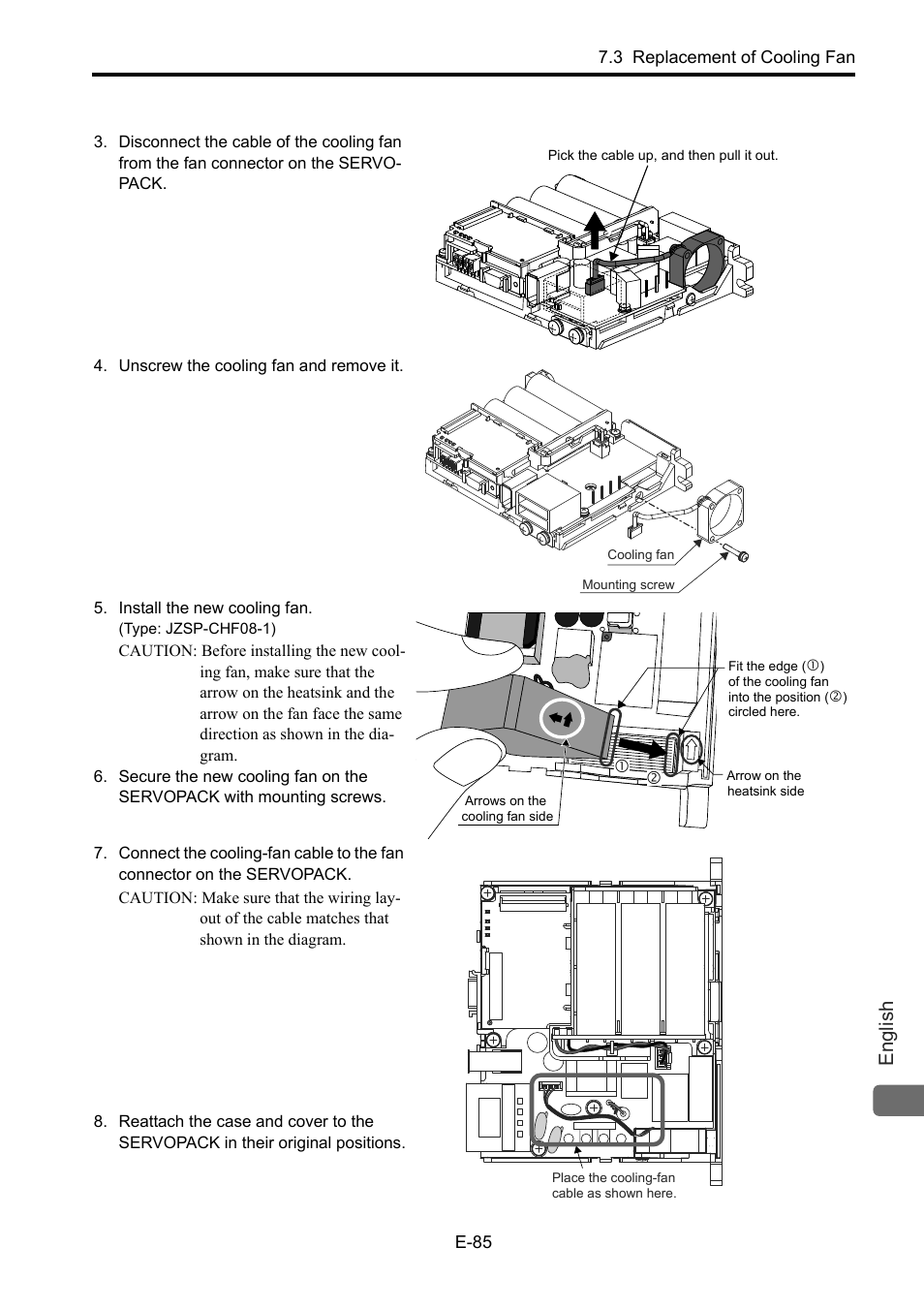 English | Yaskawa Junma Series SERVOPACK User Manual | Page 86 / 94