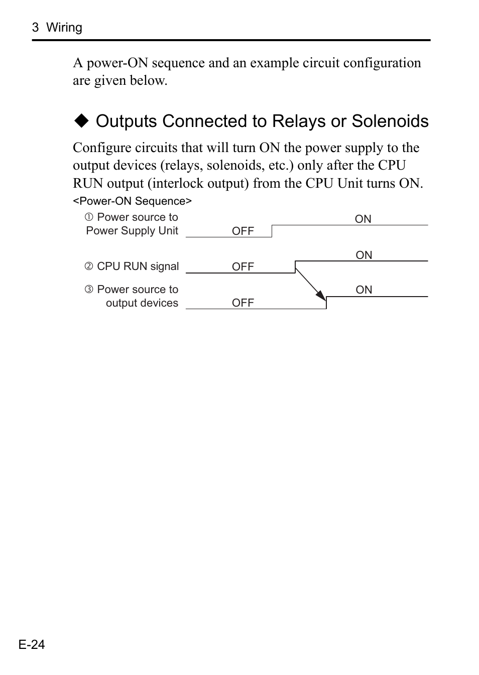 Outputs connected to relays or solenoids | Yaskawa MP3200 CPU User Manual | Page 26 / 37