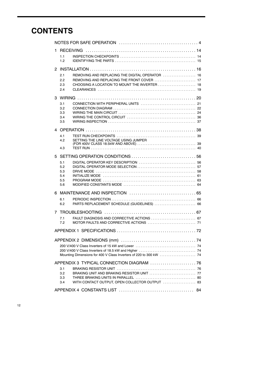 Yaskawa Varispeed-686SS5 CIMR-SSA User Manual | Page 11 / 94