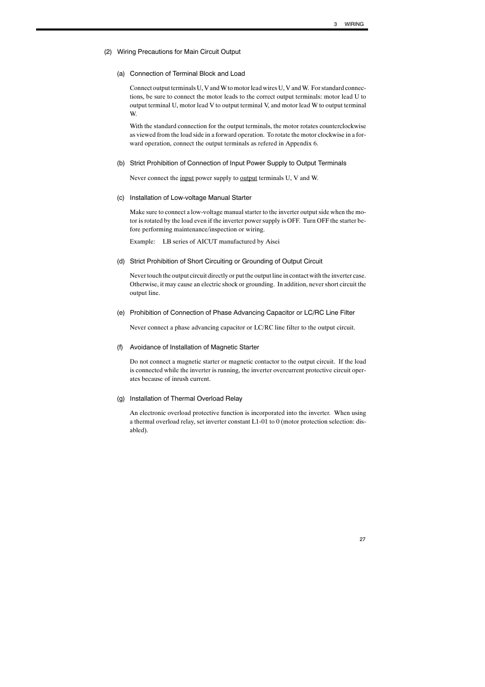 Yaskawa Varispeed-686SS5 CIMR-SSA User Manual | Page 26 / 94