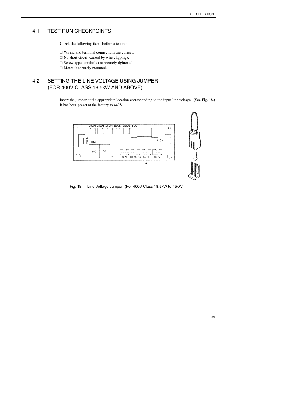 1 test run checkpoints | Yaskawa Varispeed-686SS5 CIMR-SSA User Manual | Page 38 / 94